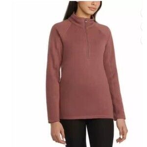 StormPack Ladies' Sweater Fleece Quarter Zip Size small Color: Pink